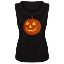 Женская майка Тыква Halloween - PrintSalon