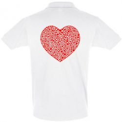 Мужское поло Тысяча сердец - PrintSalon