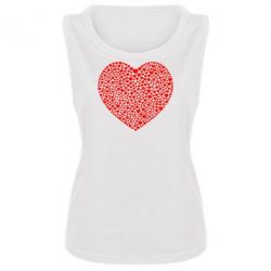 Женская майка Тысяча сердец - PrintSalon