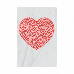 Полотенце с принтом Тысяча сердец - PrintSalon