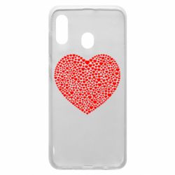 Чехол для Samsung A20 Тысяча сердец - PrintSalon