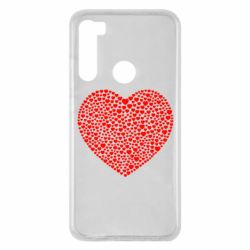 Чехол для Xiaomi Redmi Note 8 Тысяча сердец - PrintSalon