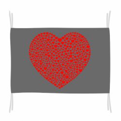 Флаг Тысяча сердец - PrintSalon