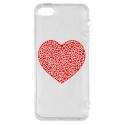 Чехол для iPhone5/5S/SE Тысяча сердец - PrintSalon