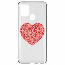 Чехол для Samsung A21s Тысяча сердец - PrintSalon