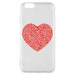 Чехол для iPhone 6/6S Тысяча сердец - PrintSalon