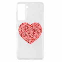 Чехол для Samsung S21 Тысяча сердец - PrintSalon