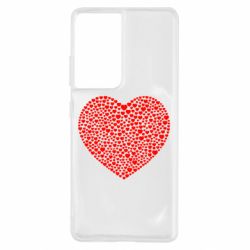 Чехол для Samsung S21 Ultra Тысяча сердец - PrintSalon