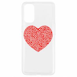 Чехол для Oppo Reno 4 Тысяча сердец - PrintSalon