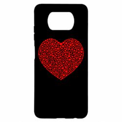 Чехол для Xiaomi Poco X3 Тысяча сердец - PrintSalon