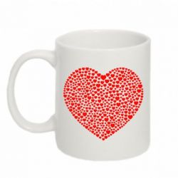 Чашка 320ml Тысяча сердец - PrintSalon