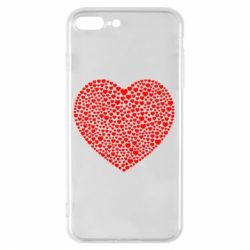 Чехол для iPhone 8 Plus Тысяча сердец - PrintSalon