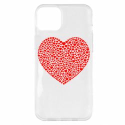 Чехол для iPhone 14 Plus Тысяча сердец - PrintSalon