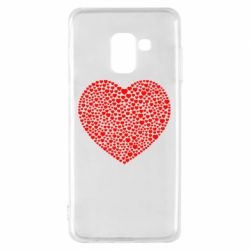 Чехол для Samsung A8 2018 Тысяча сердец - PrintSalon