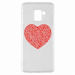 Чехол для Samsung A8+ 2018 Тысяча сердец - PrintSalon