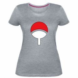 Женская премиум футболка Uchiha symbol - PrintSalon