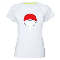 Женская футболка для спорта Uchiha symbol - PrintSalon