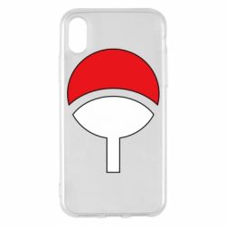 Чехол для iPhone X/Xs Uchiha symbol - PrintSalon