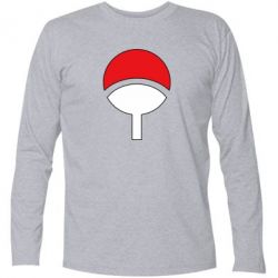 Футболка с длинным рукавом Uchiha symbol - PrintSalon