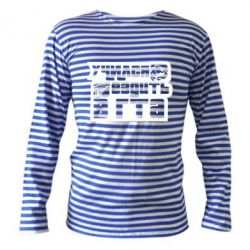 Тельняшка с длинным рукавом Учился ездить в гта - PrintSalon