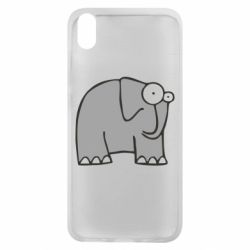 Чехол для Xiaomi Redmi 7A удивленный слон - PrintSalon