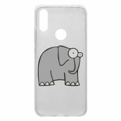 Чехол для Xiaomi Redmi 7 удивленный слон - PrintSalon
