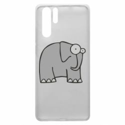 Чехол для Huawei P30 Pro удивленный слон - PrintSalon