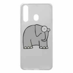 Чехол для Samsung A60 удивленный слон - PrintSalon