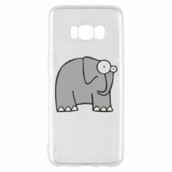 Чехол для Samsung S8 удивленный слон - PrintSalon