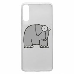 Чехол для Samsung A70 удивленный слон - PrintSalon