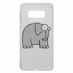 Чехол для Samsung S10e удивленный слон - PrintSalon