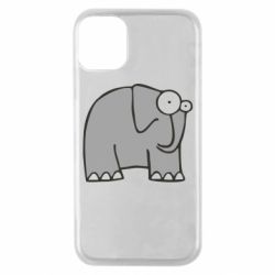 Чехол для iPhone 11 Pro удивленный слон - PrintSalon