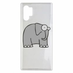 Чехол для Samsung Note 10 Plus удивленный слон - PrintSalon