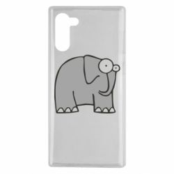 Чехол для Samsung Note 10 удивленный слон - PrintSalon