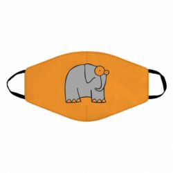 Маска многоразовая удивленный слон - PrintSalon