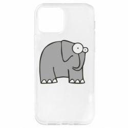 Чехол для iPhone 12 удивленный слон - PrintSalon