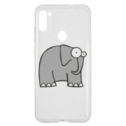 Чехол для Samsung A11/M11 удивленный слон - PrintSalon