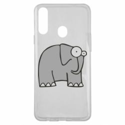 Чехол для Samsung A20s удивленный слон - PrintSalon