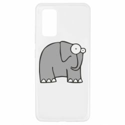 Чехол для Samsung A32 4G удивленный слон - PrintSalon