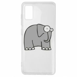 Чехол для Samsung A41 удивленный слон - PrintSalon
