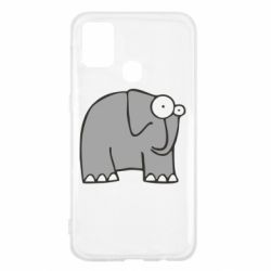 Чехол для Samsung M31 удивленный слон - PrintSalon