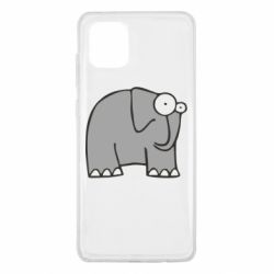 Чехол для Samsung Note 10 Lite удивленный слон - PrintSalon