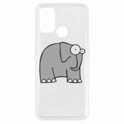 Чехол для Oppo A53/A32/A33 удивленный слон - PrintSalon