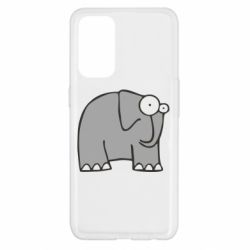 Чехол для Oppo Reno 5 4G удивленный слон - PrintSalon