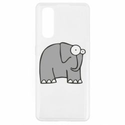 Чехол для Oppo Find X2 удивленный слон - PrintSalon