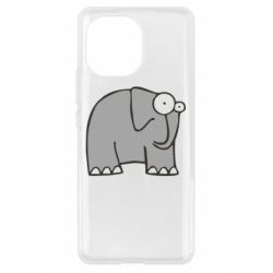 Чехол для Xiaomi Mi11 удивленный слон - PrintSalon