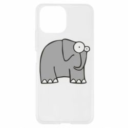 Чехол для Xiaomi Mi11 Lite удивленный слон - PrintSalon