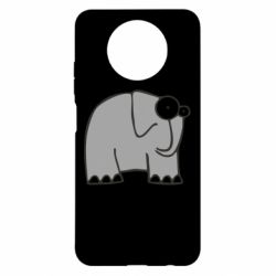Чехол для Xiaomi Redmi Note 9 5G/Redmi Note 9T удивленный слон - PrintSalon