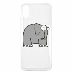 Чехол для Xiaomi Redmi 9a удивленный слон - PrintSalon