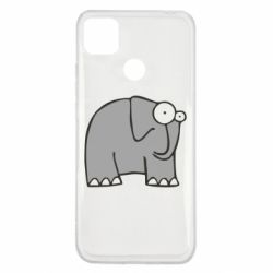 Чехол для Xiaomi Redmi 9c удивленный слон - PrintSalon